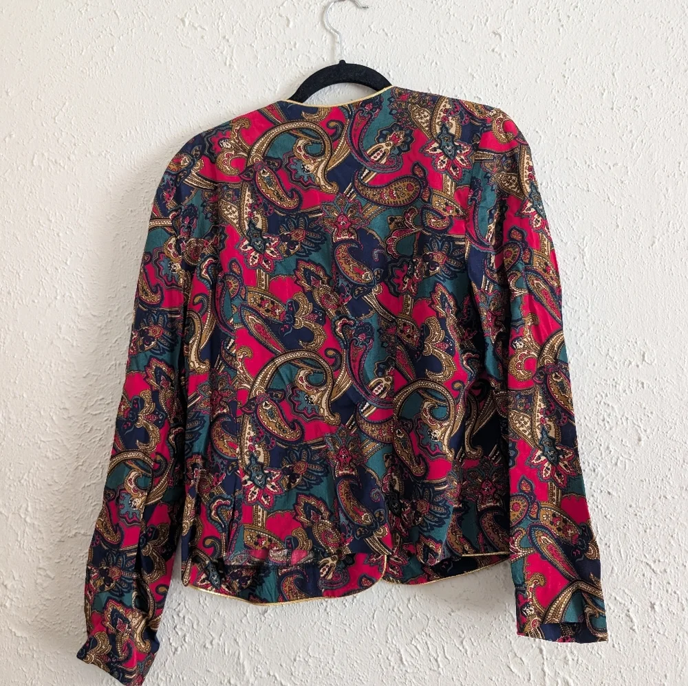 Vintage Norton McNaughton Multicolor Paisley Blazer - Picture 7 of 7